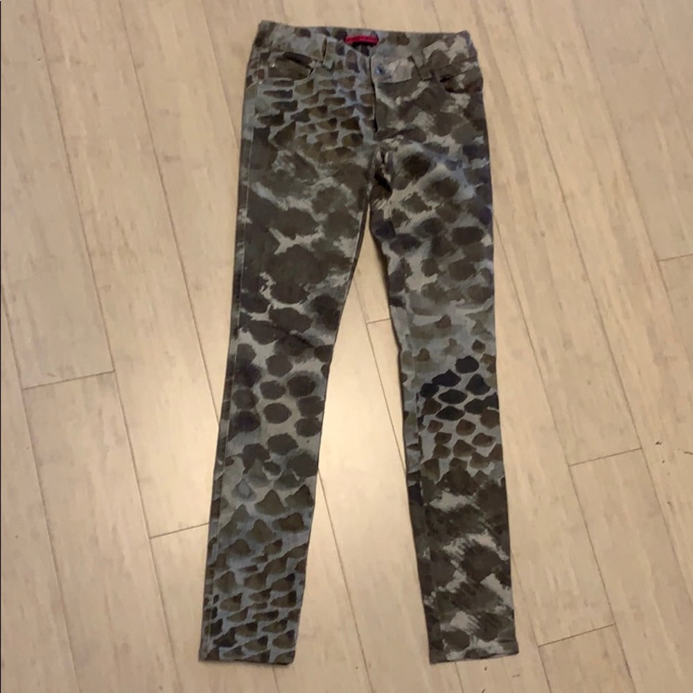 Alice and Olivia camo denim 2
